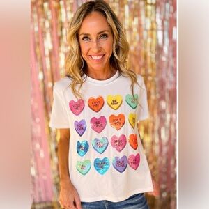 Queen of sparkles sweethearts sequin shirt
